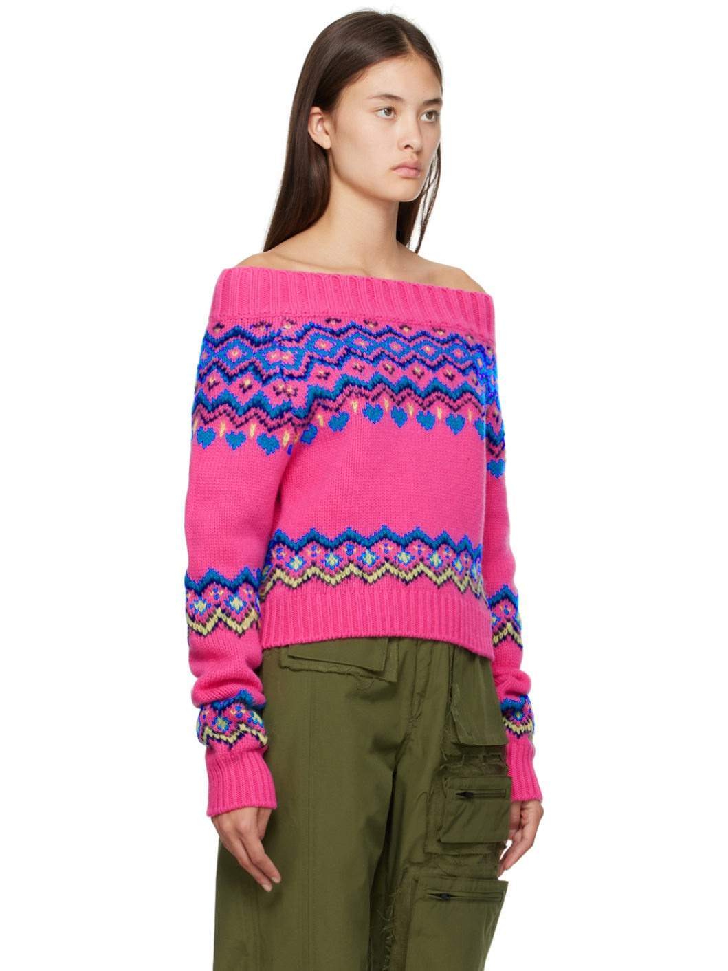 Pink Tako Nordic Sweater - 2