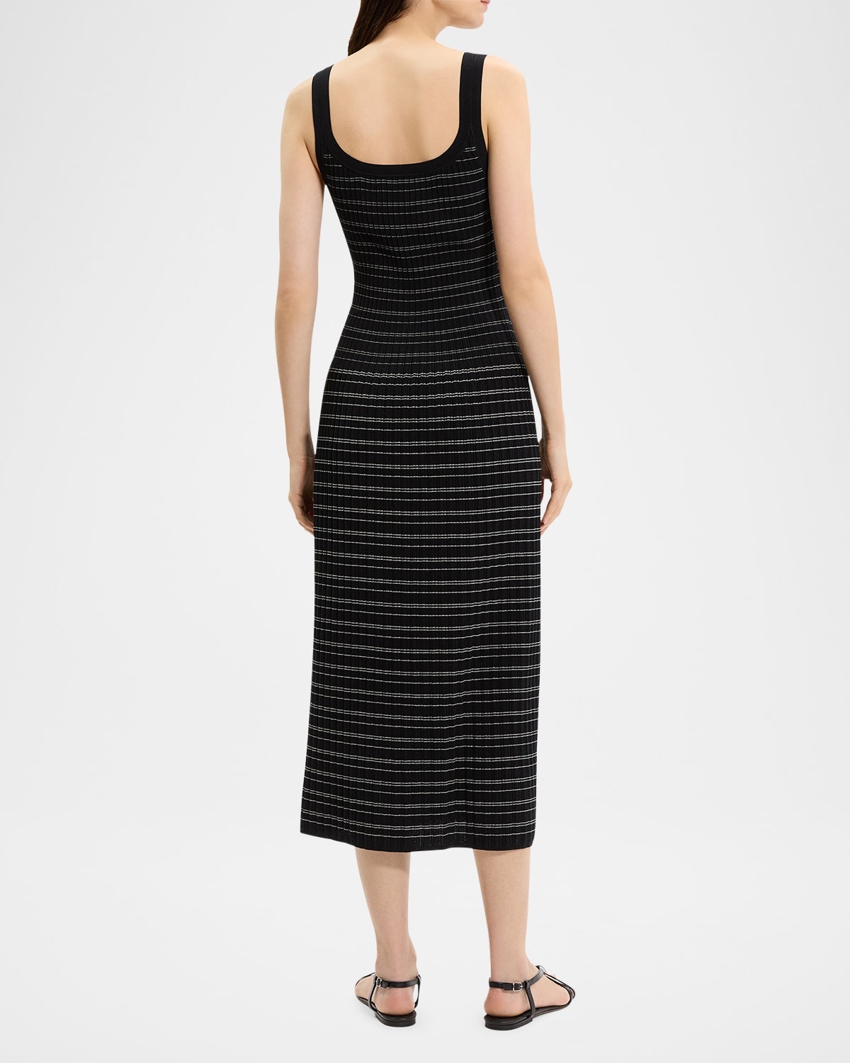 Stripe Knit Midi Dress - 3