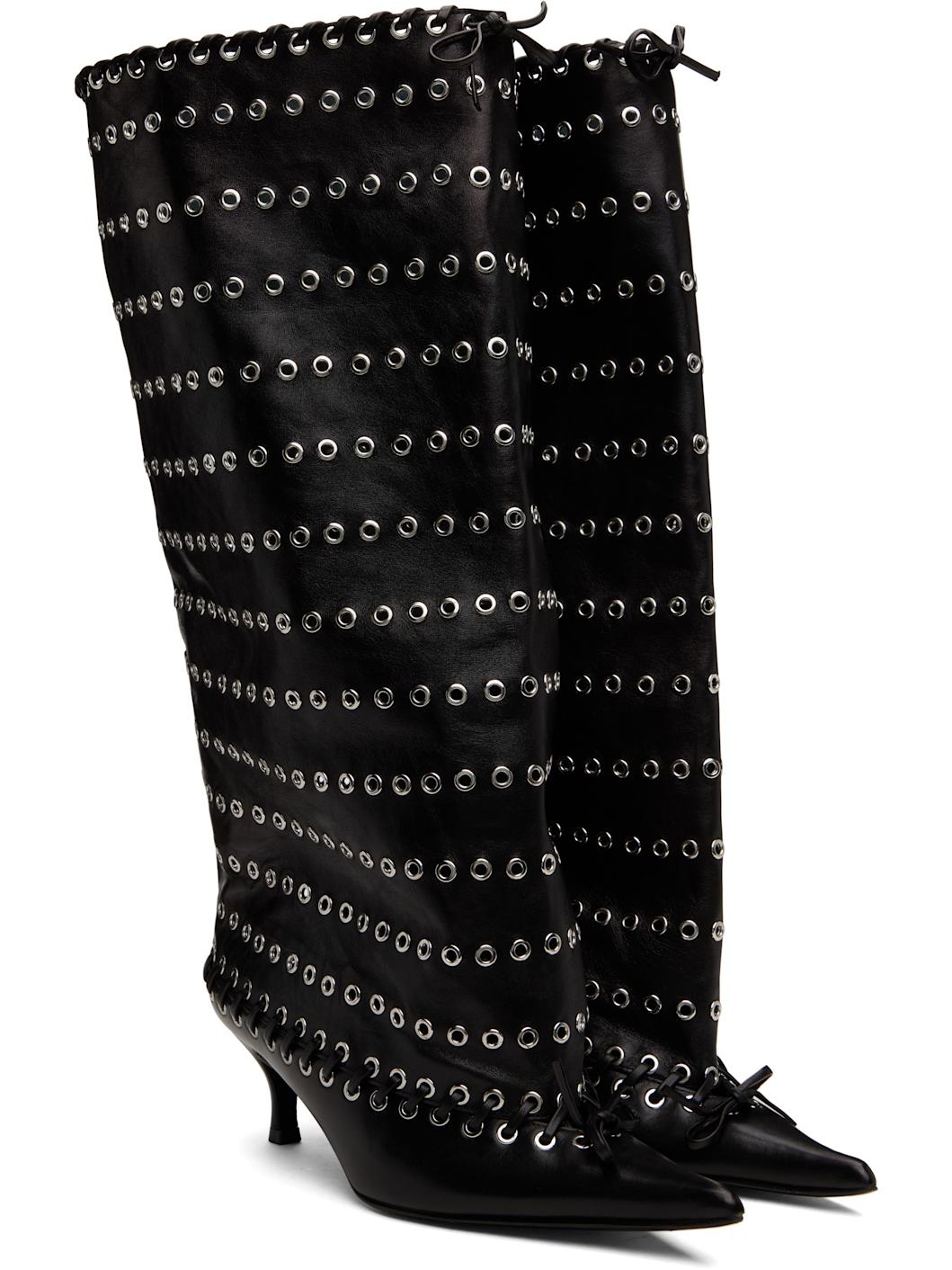Black Grommet Level Boots - 4