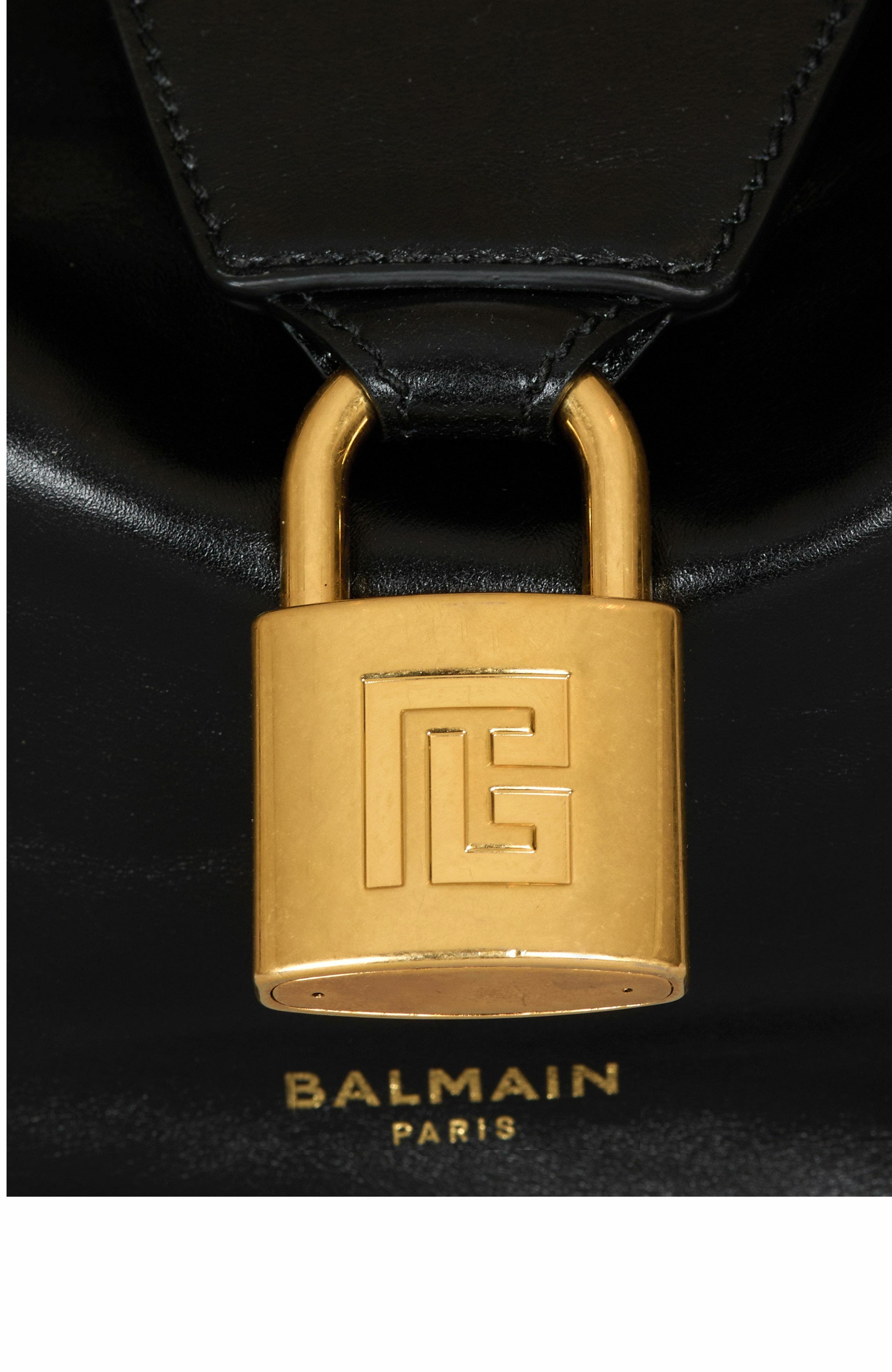 Balmain Sync Hobo bag in calfskin leather in Black at Nordstrom - 7