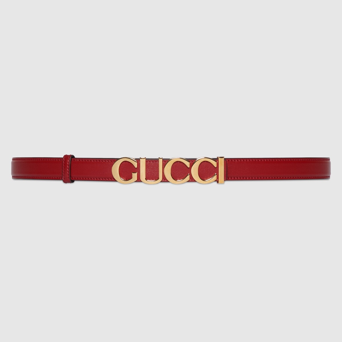 Gucci buckle thin belt - 1