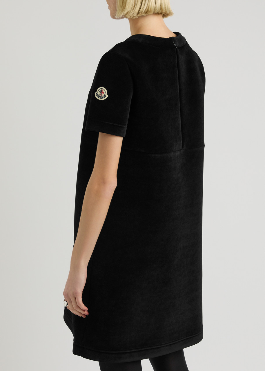 Moncler Logo Velour Mini Dress - 3