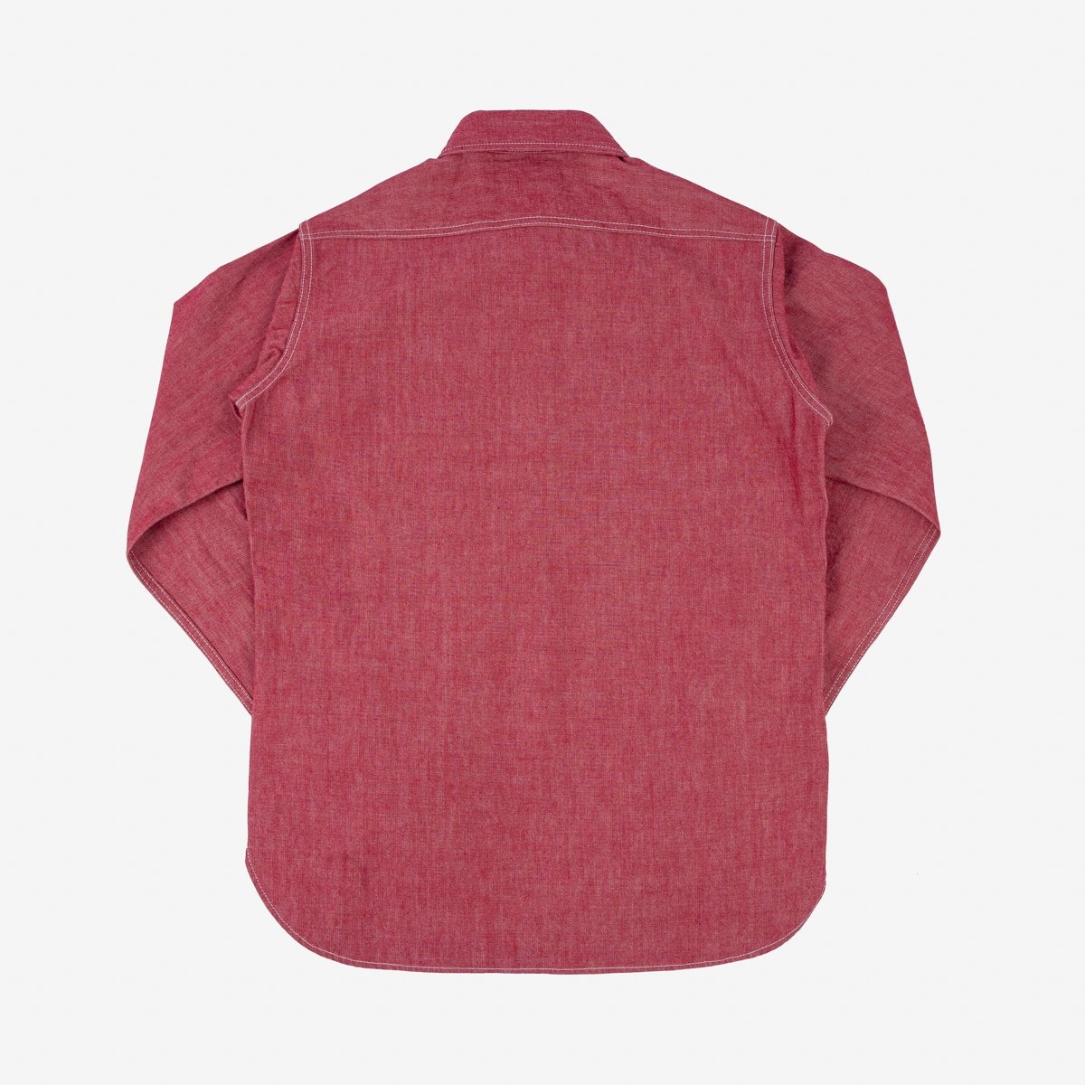 IHSH-363-RED 10oz Organic Chambray Work Shirt - Red - 6