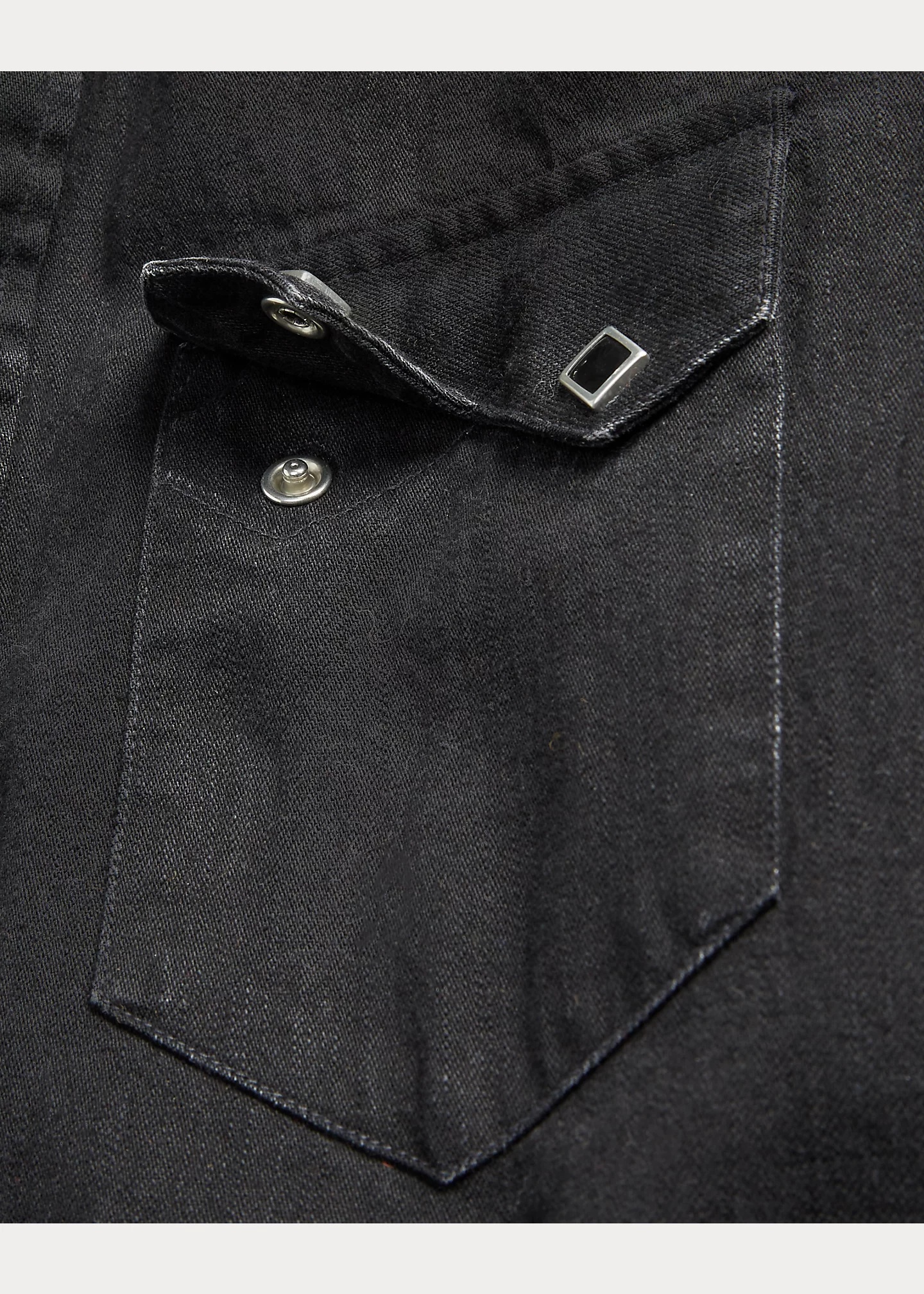 Slim Fit Denim Western Shirt - 5