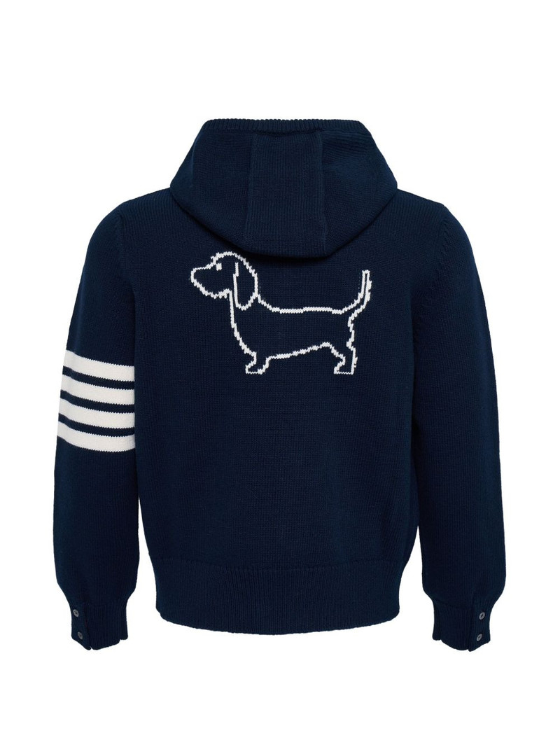 Thom Browne zip-up hoodie outlook