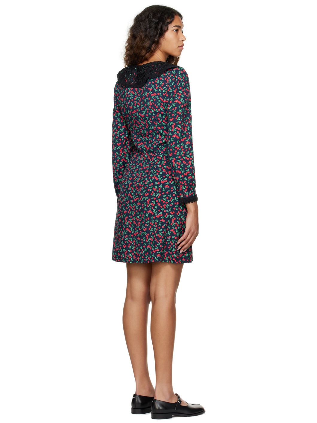 Navy Cherry Minidress - 3
