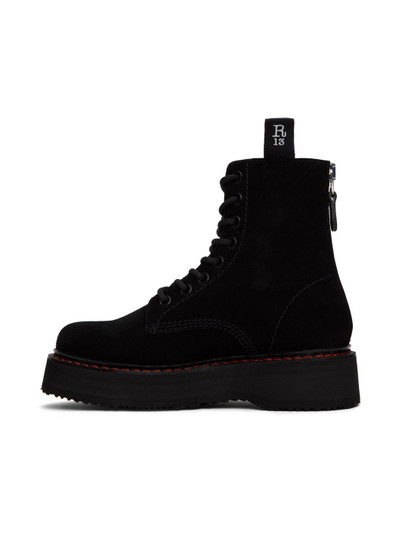 R13 Black Single Stack Boots outlook