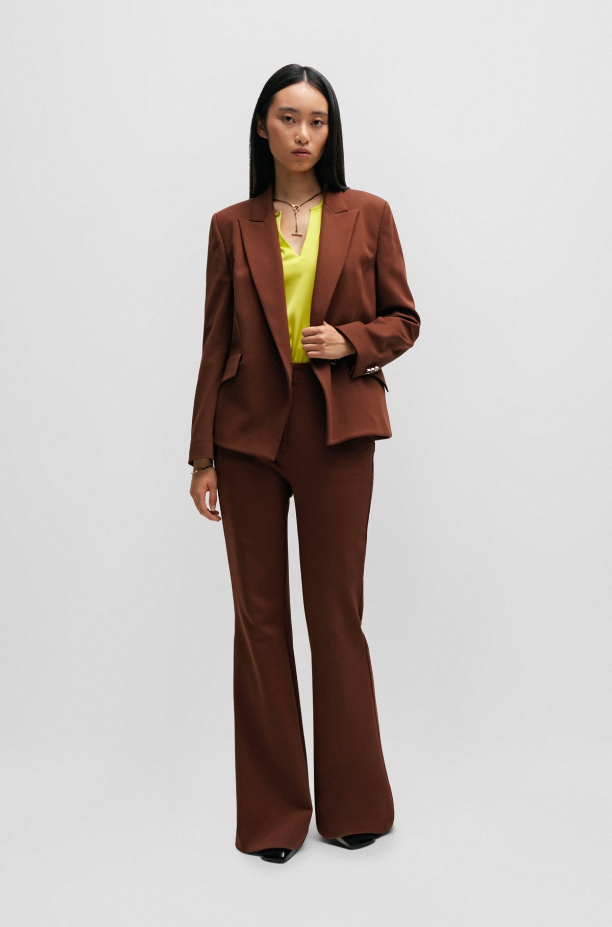 REGULAR-FIT JACKET IN STRETCH TWILL - 3