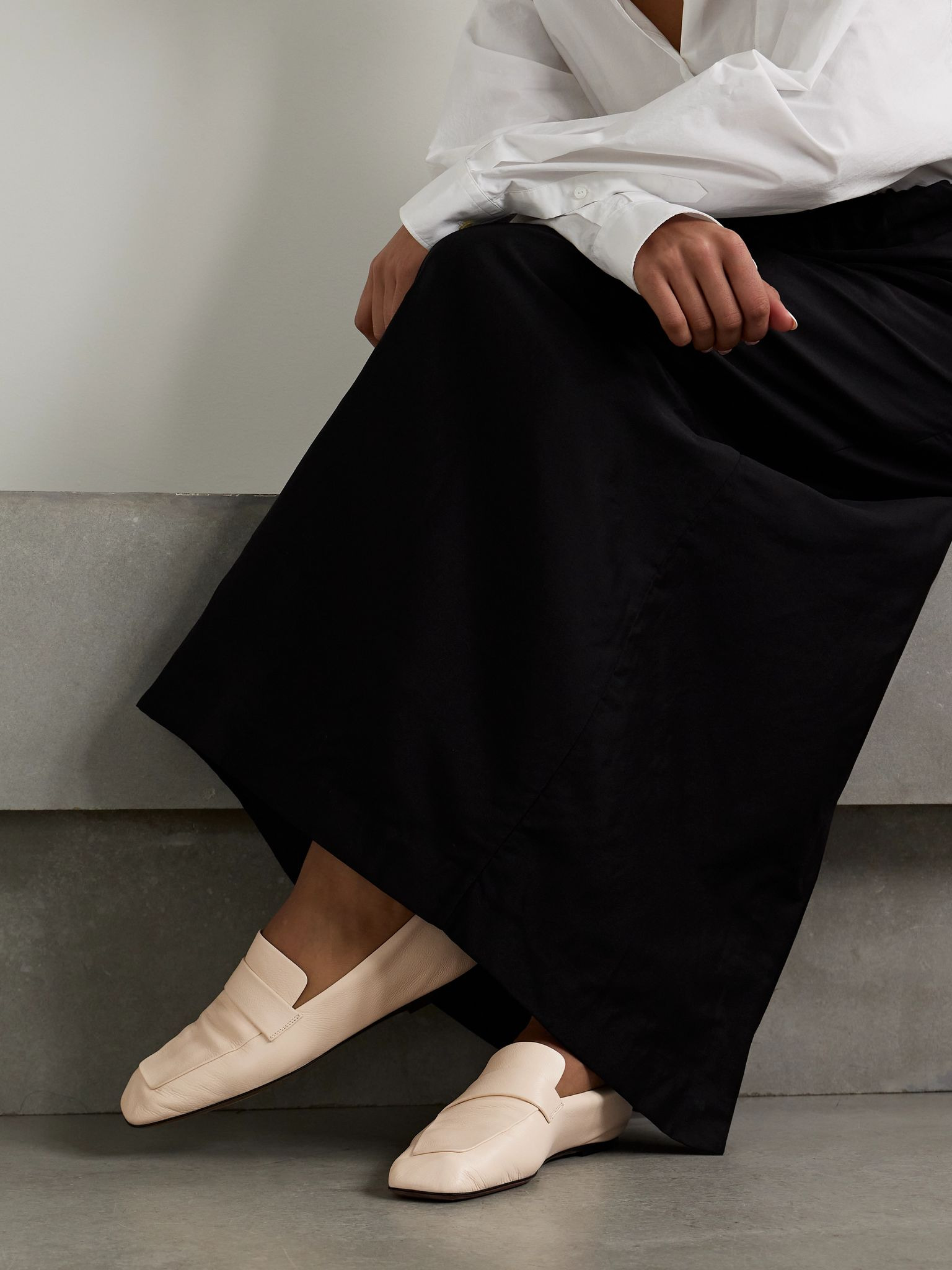 Leather loafers Cream - 2