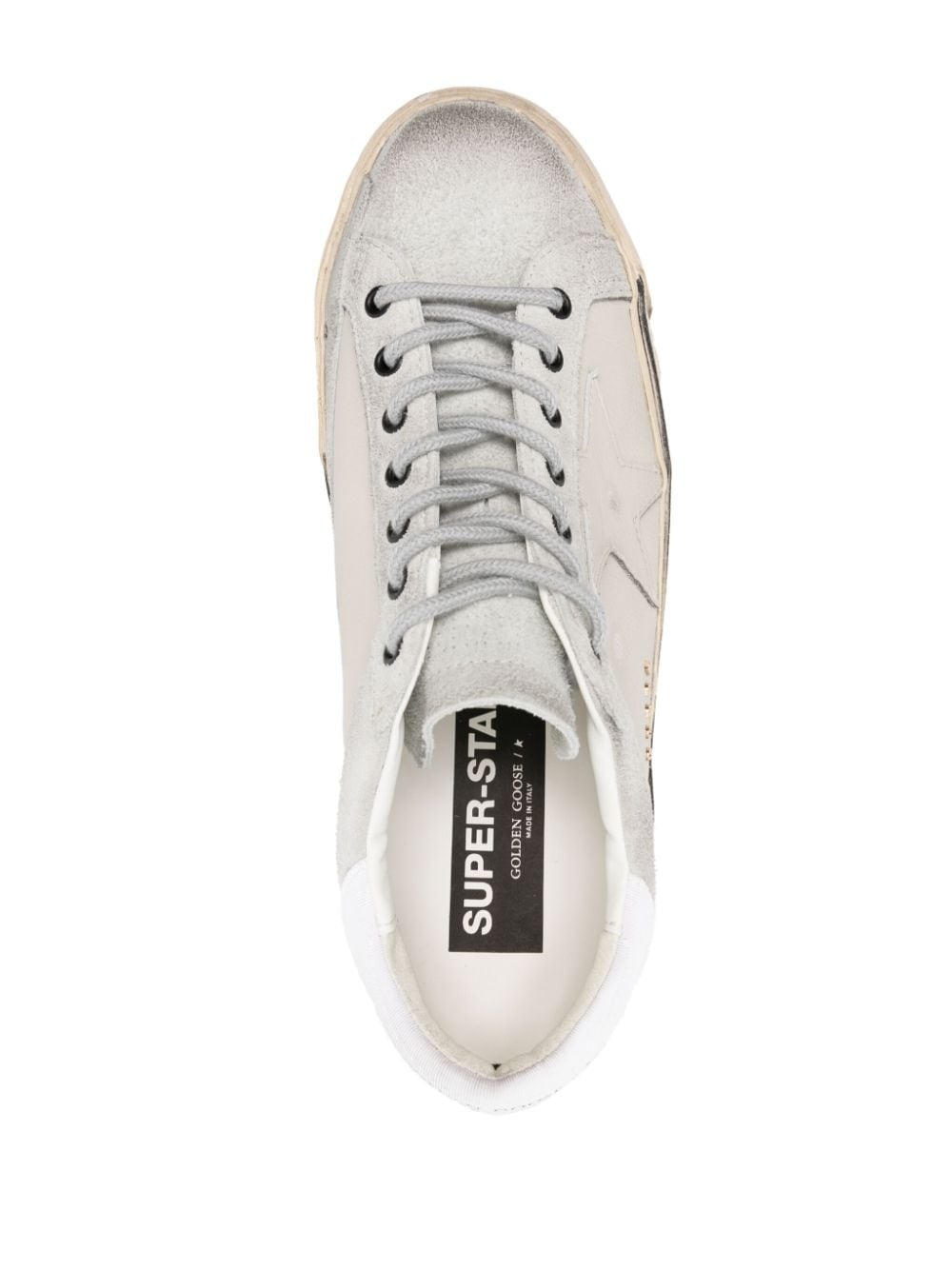 Super-Star distressed leather sneakers - 4