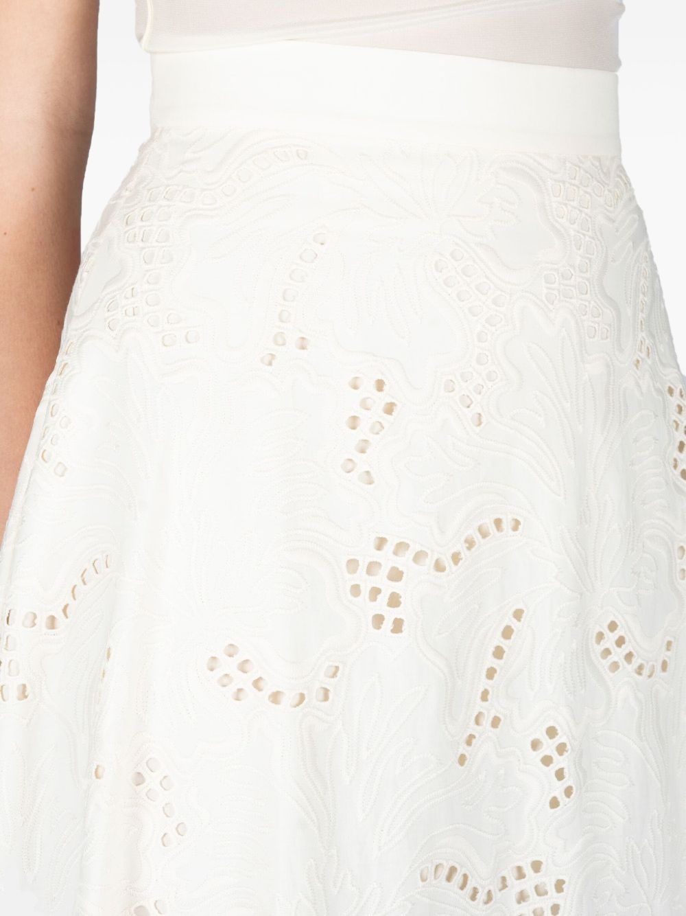 embroidered maxi skirt - 5