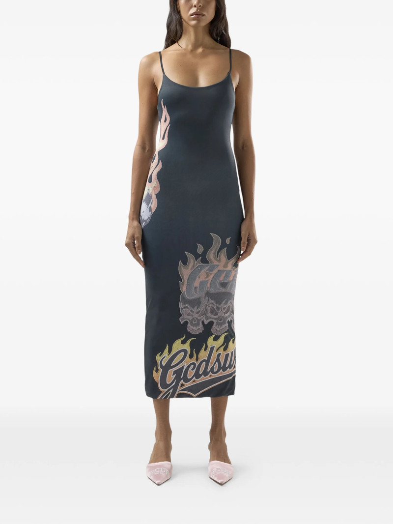 Gcds Graphic-print Midi Dress 4