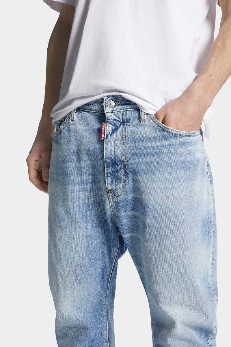 LIGHT DIAGONALE WASH LONDON BRO JEANS - 5