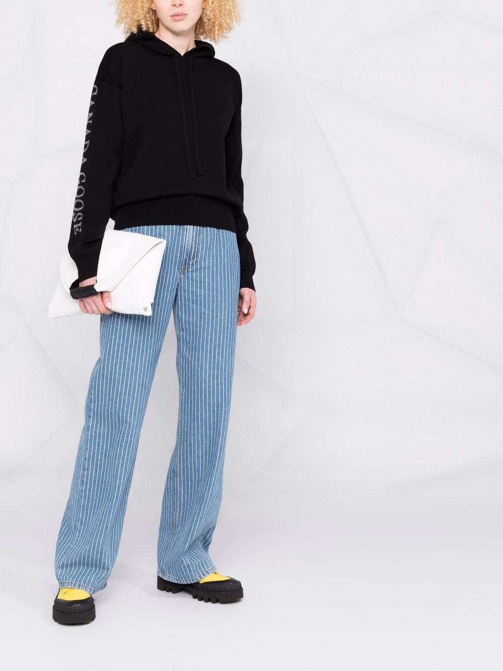 logo-knit hoodie - 2