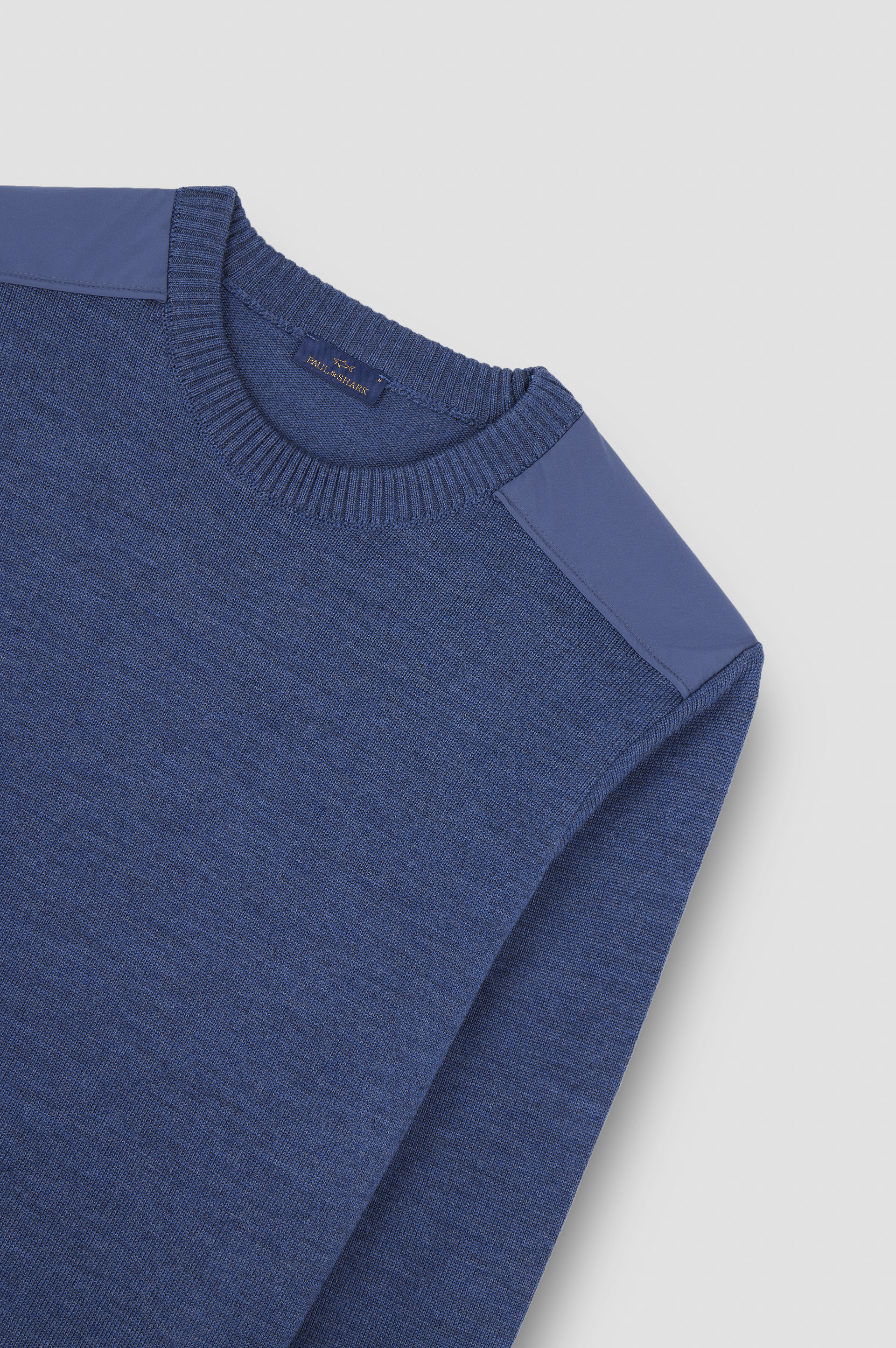 SOFT COOL TOUCH WOOL CREWNECK SWEATER WITH TYPHOON® DETAILS - 5