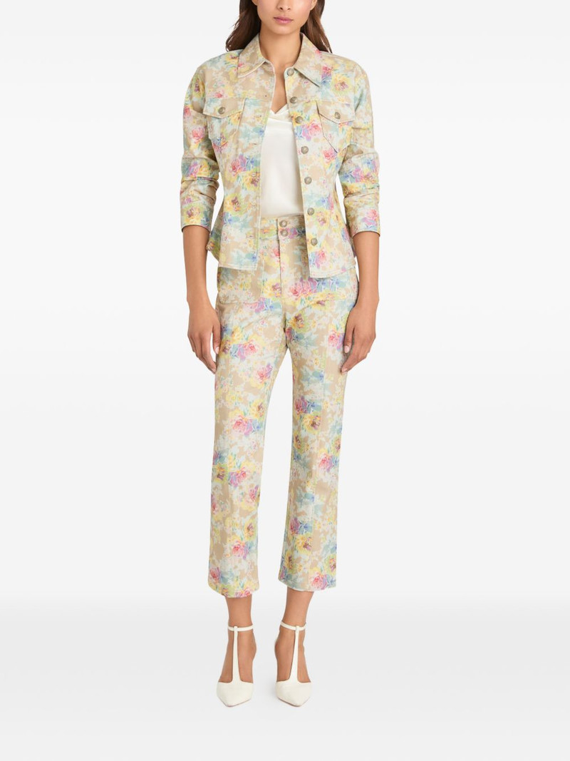Cinq à Sept Canyon Ikat Bouquet denim jacket outlook