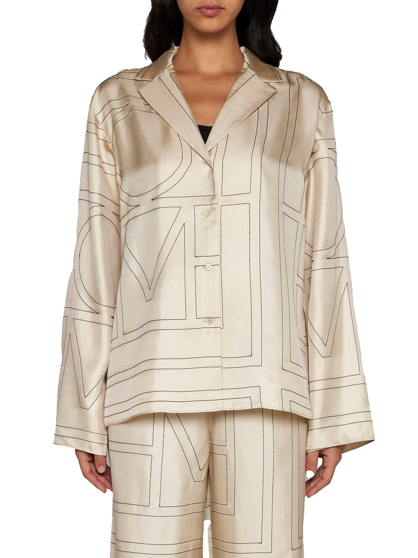 Monogran silk shirt - 3