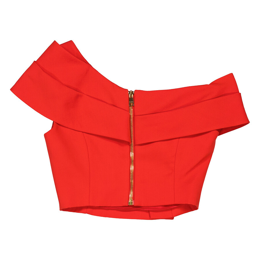 Balmain Asymmetric One-Shoulder Top - 6