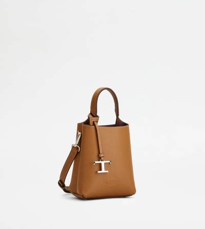 Tod's TOD'S MICRO BAG IN LEATHER - BROWN outlook