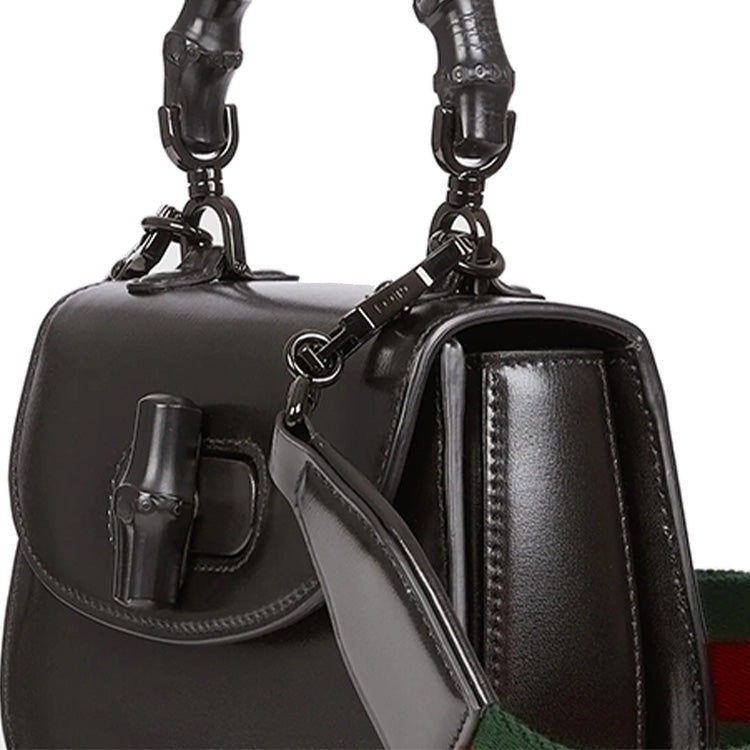 (WMNS) Gucci Bamboo 1947 Mini Top Handle Bag 'Black' 686864-10ODP-1060 - 7