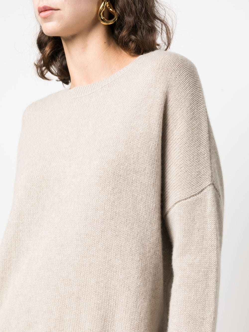 extra-long sleeved cashmere jumper - 5