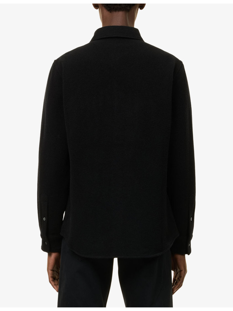 Gemstone-Embellished Cashmere Shirt 4