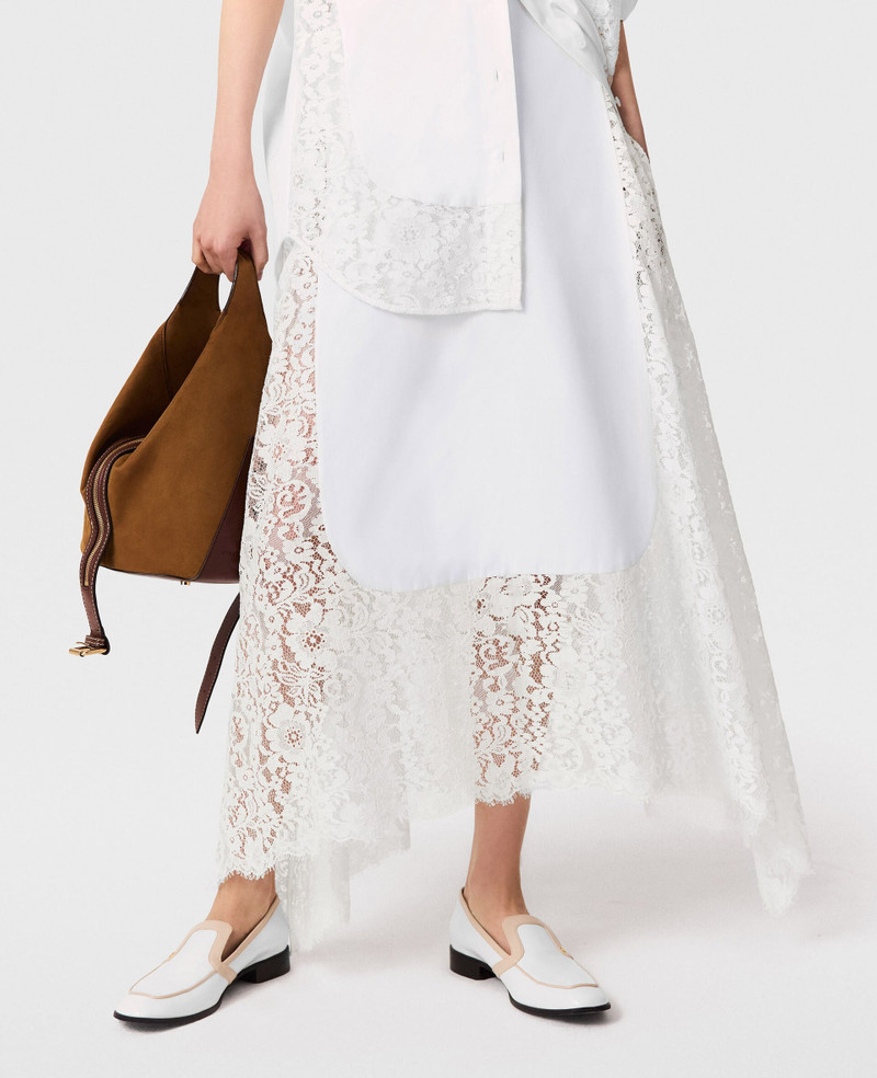 Lace Panel Midi Skirt 5