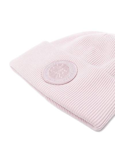 Canada Goose logo-patch cotton beanie outlook