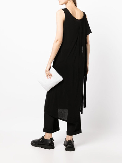Yohji Yamamoto side-slit sleeveless midi dress outlook