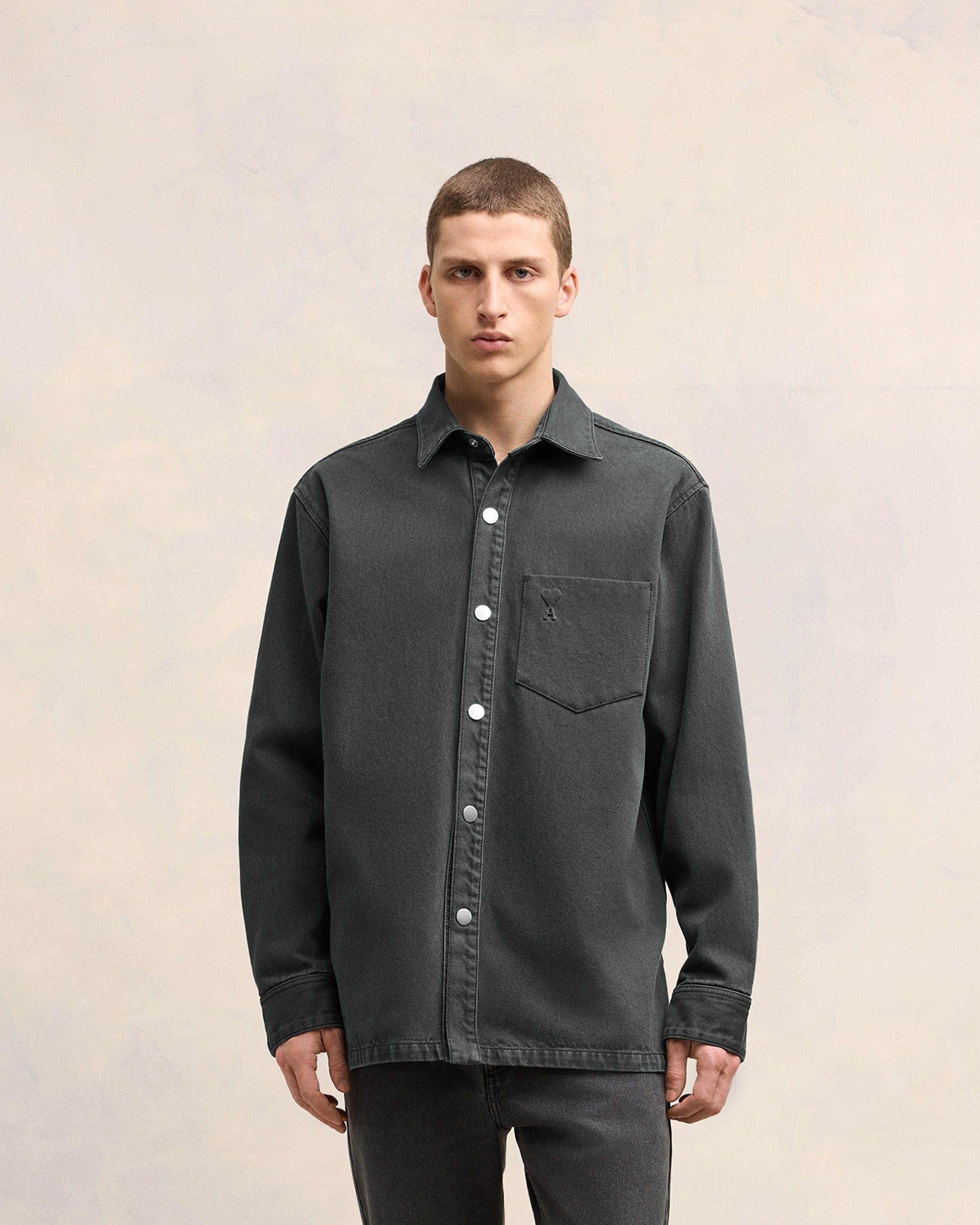AMI Paris AMI DE COEUR OVERSHIRT | REVERSIBLE