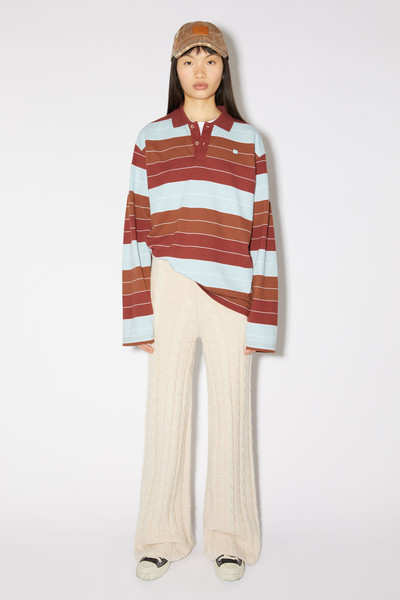 Acne Studios Cable wool trousers - Oatmeal melange outlook