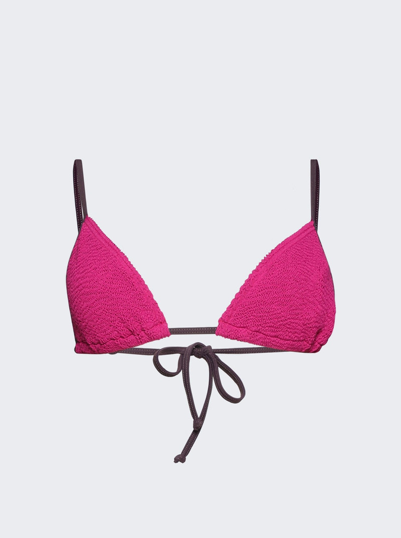 Contrast Luana Triangle Bikini Top Magenta Recycled 1