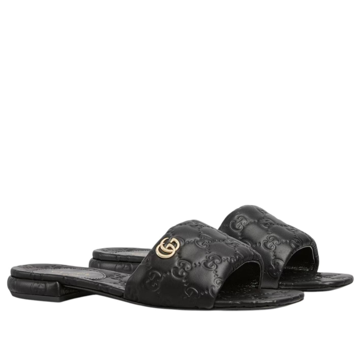 (WMNS) Gucci GG Slides 'Black' 816330-AAEA2-1000 - 4