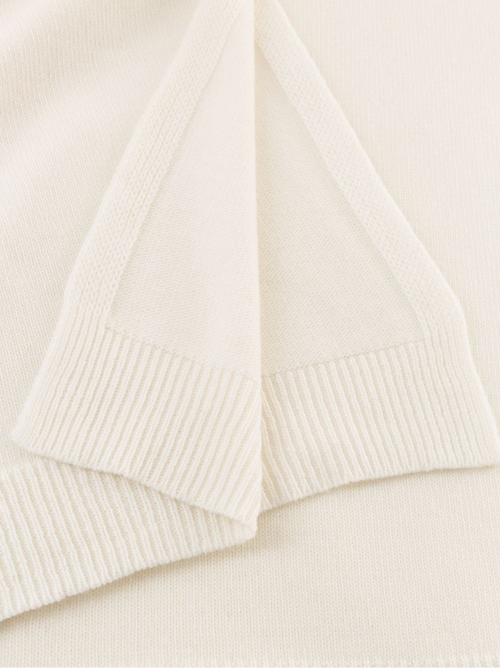 logo-plaque knitted poncho - 5
