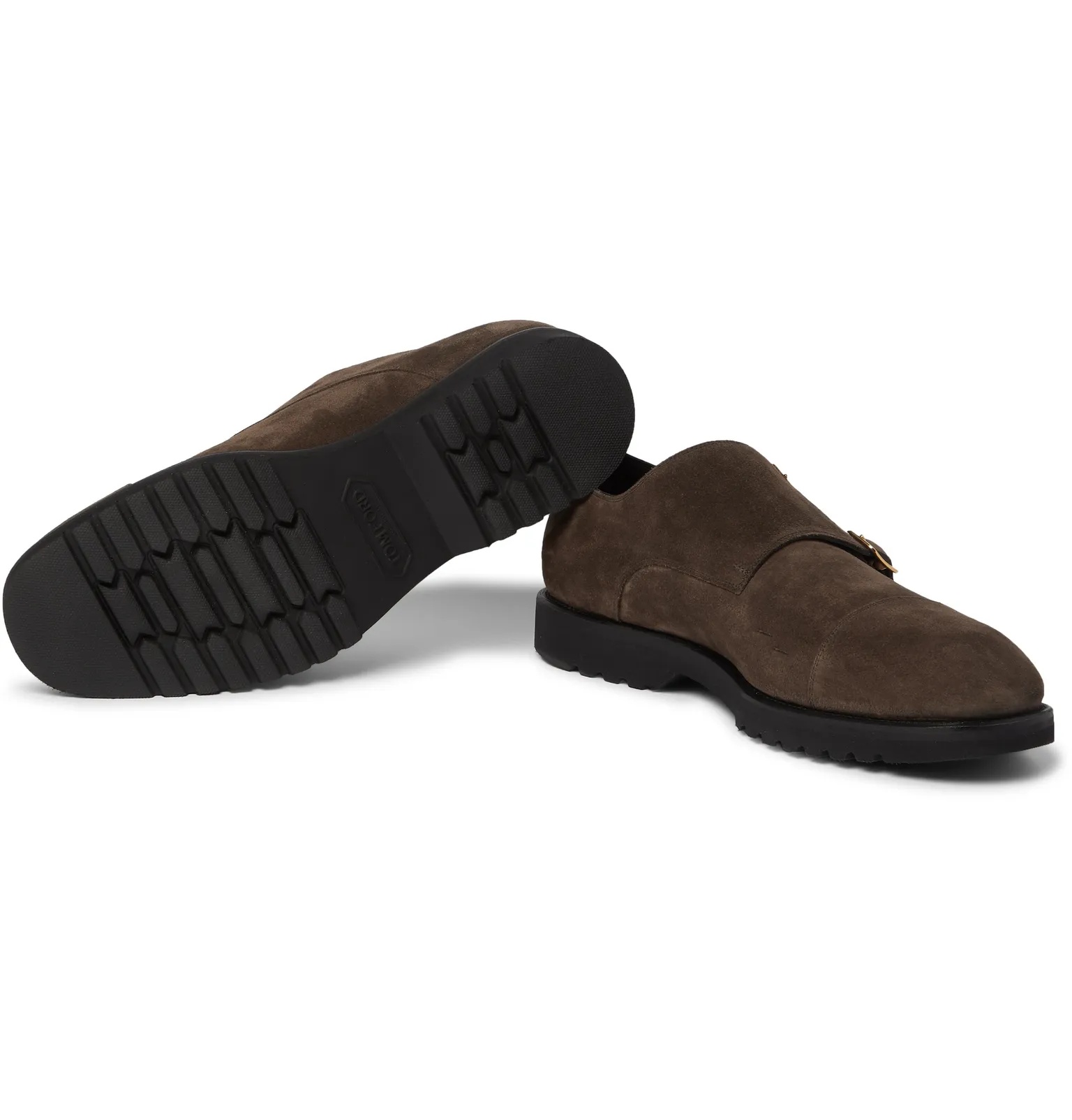 Kensington Suede Monk-Strap Shoes - 3