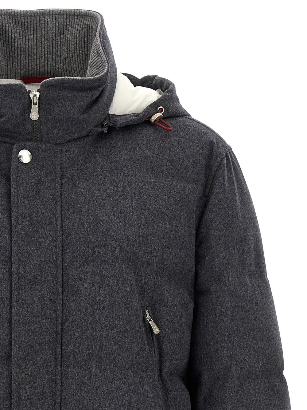 quilted wool coat - 4