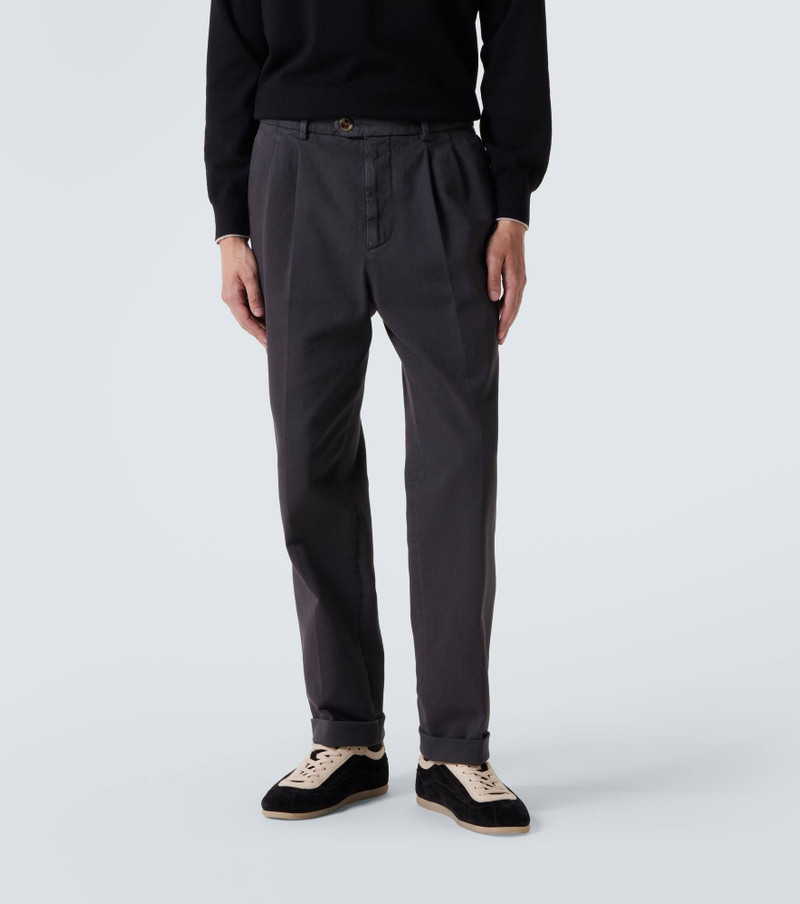 Cotton straight pants 3