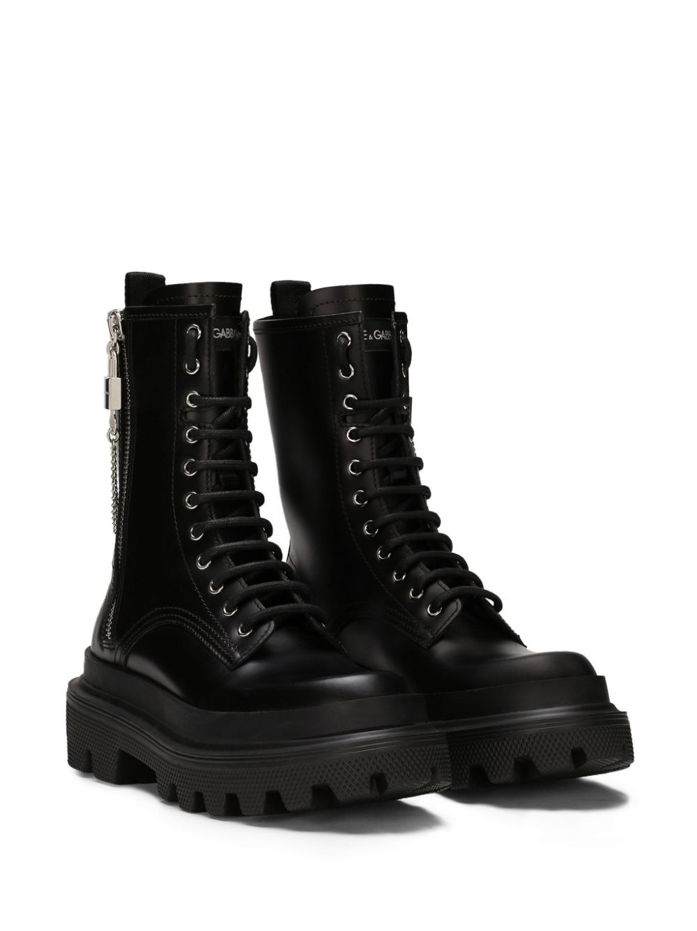 chain-link detail ankle boots - 2