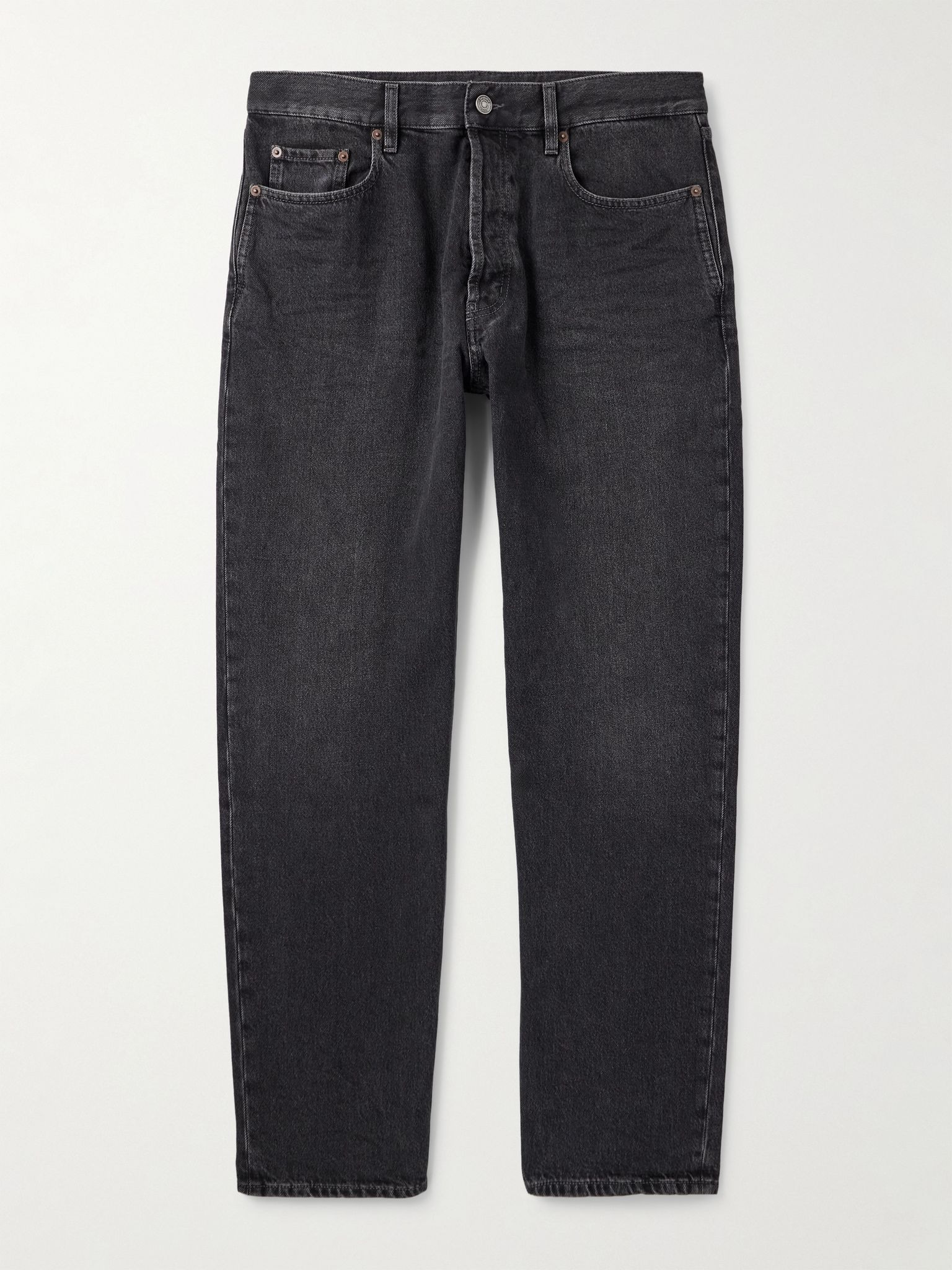 Straight-Leg Jeans Black - 1