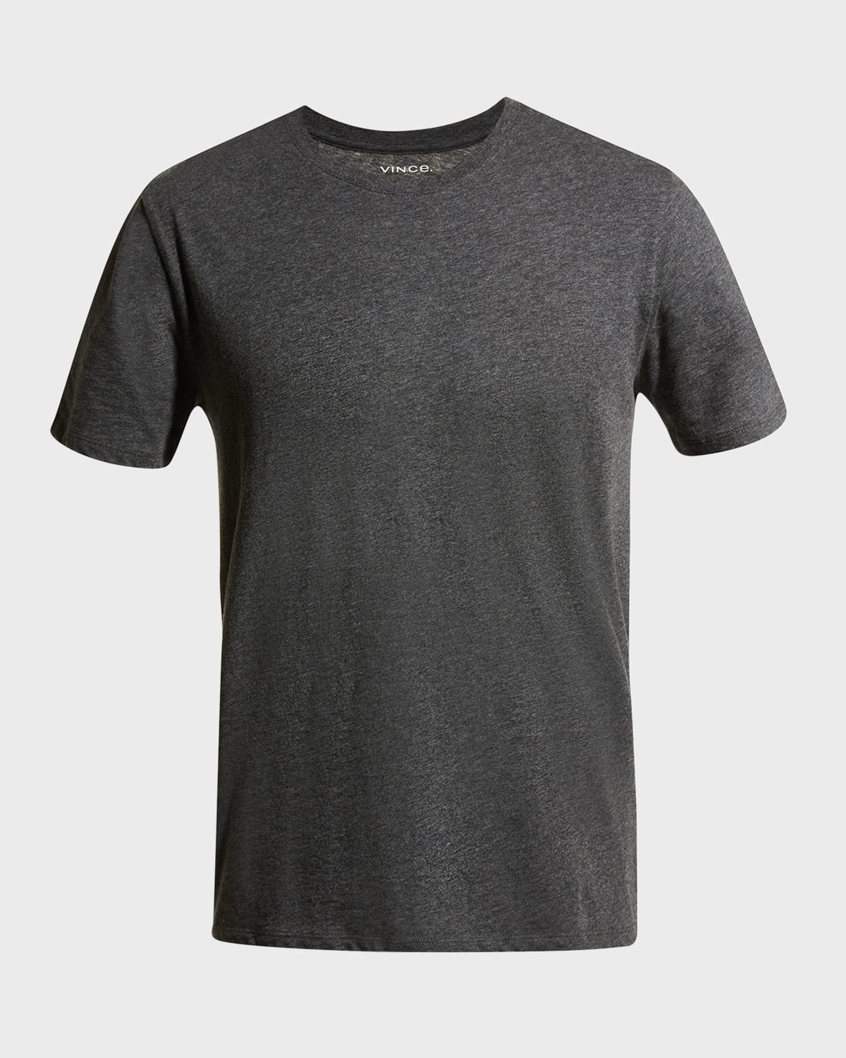 Men's Short-Sleeve Pima Crewneck Jersey T-Shirt, Black - 1
