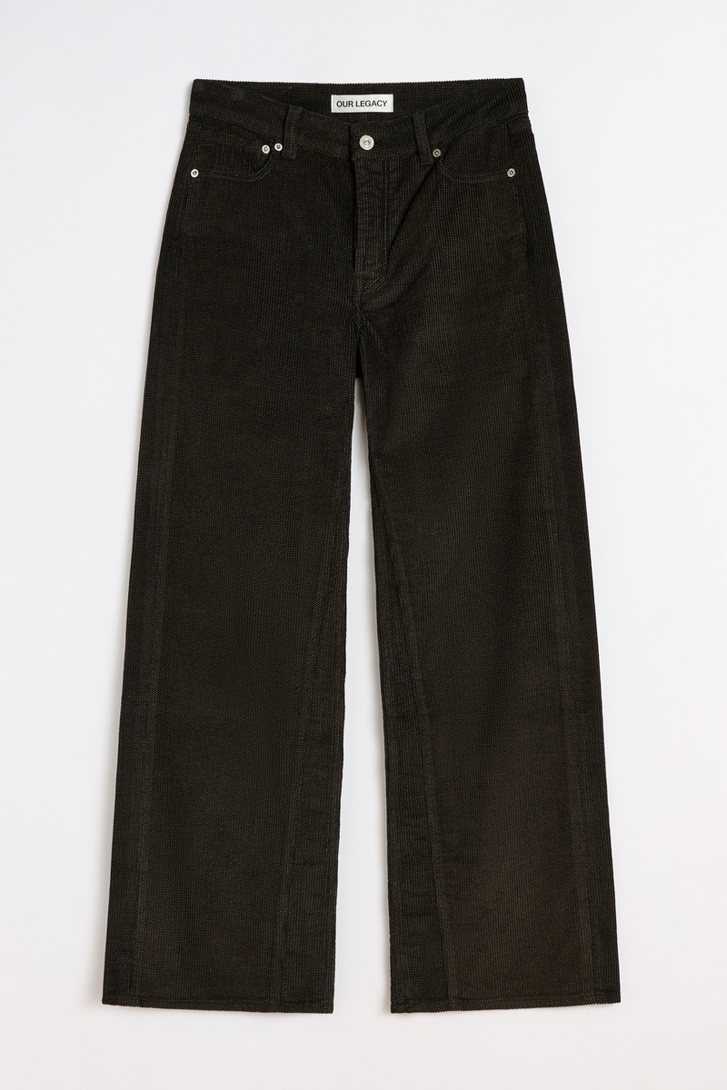 Treble Cut Dark Brown Twill Cord 1