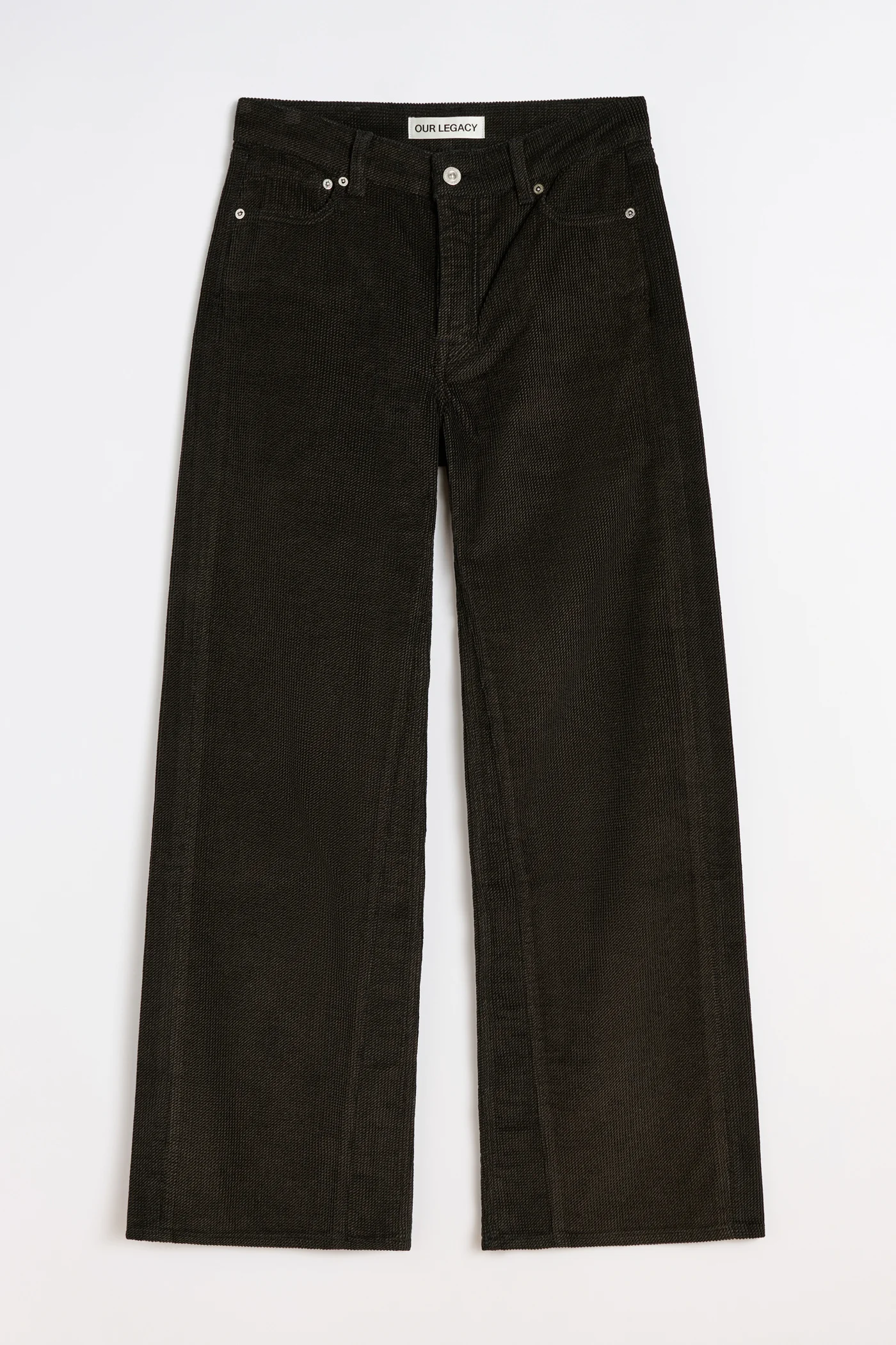 Treble Cut Dark Brown Twill Cord - 1