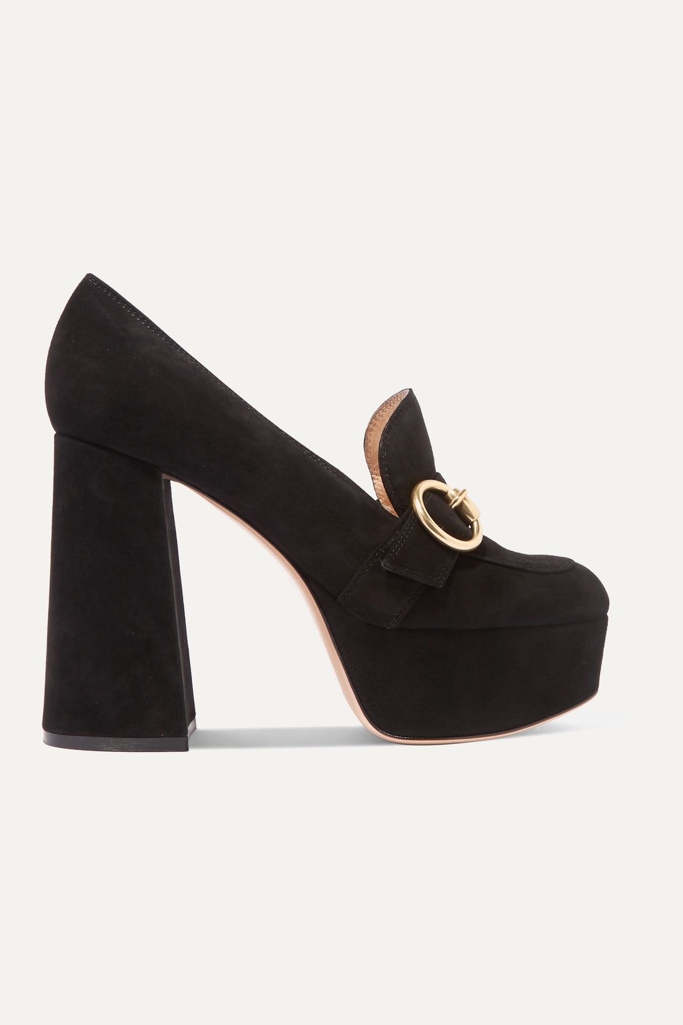 110 suede platform pumps - 1