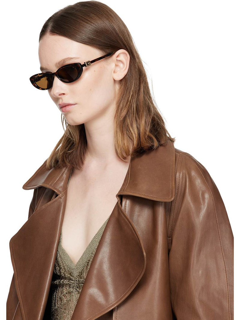 Brown G String Cat Eye Sunglasses 4