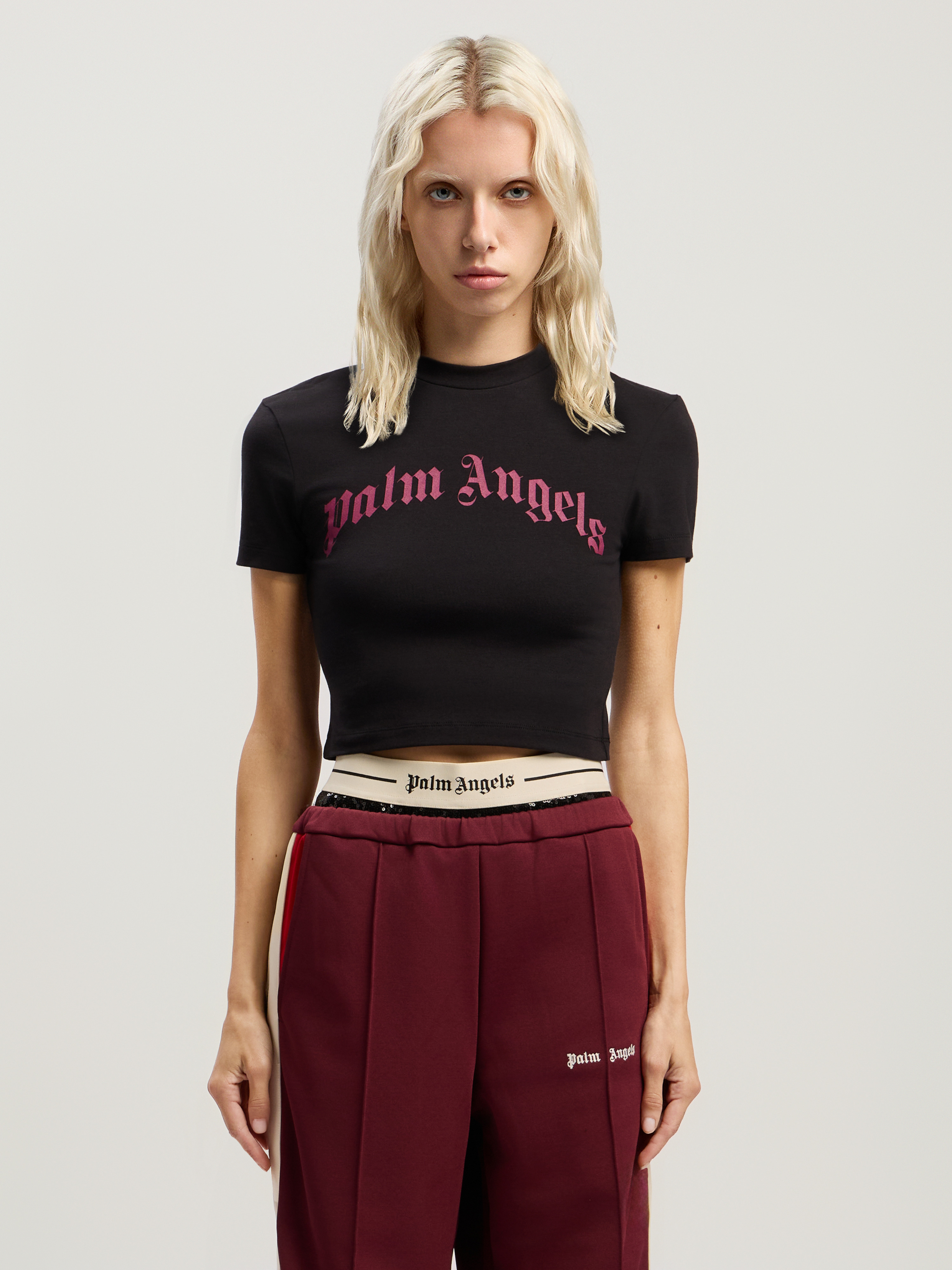 Curved Logo Baby Tee - 2
