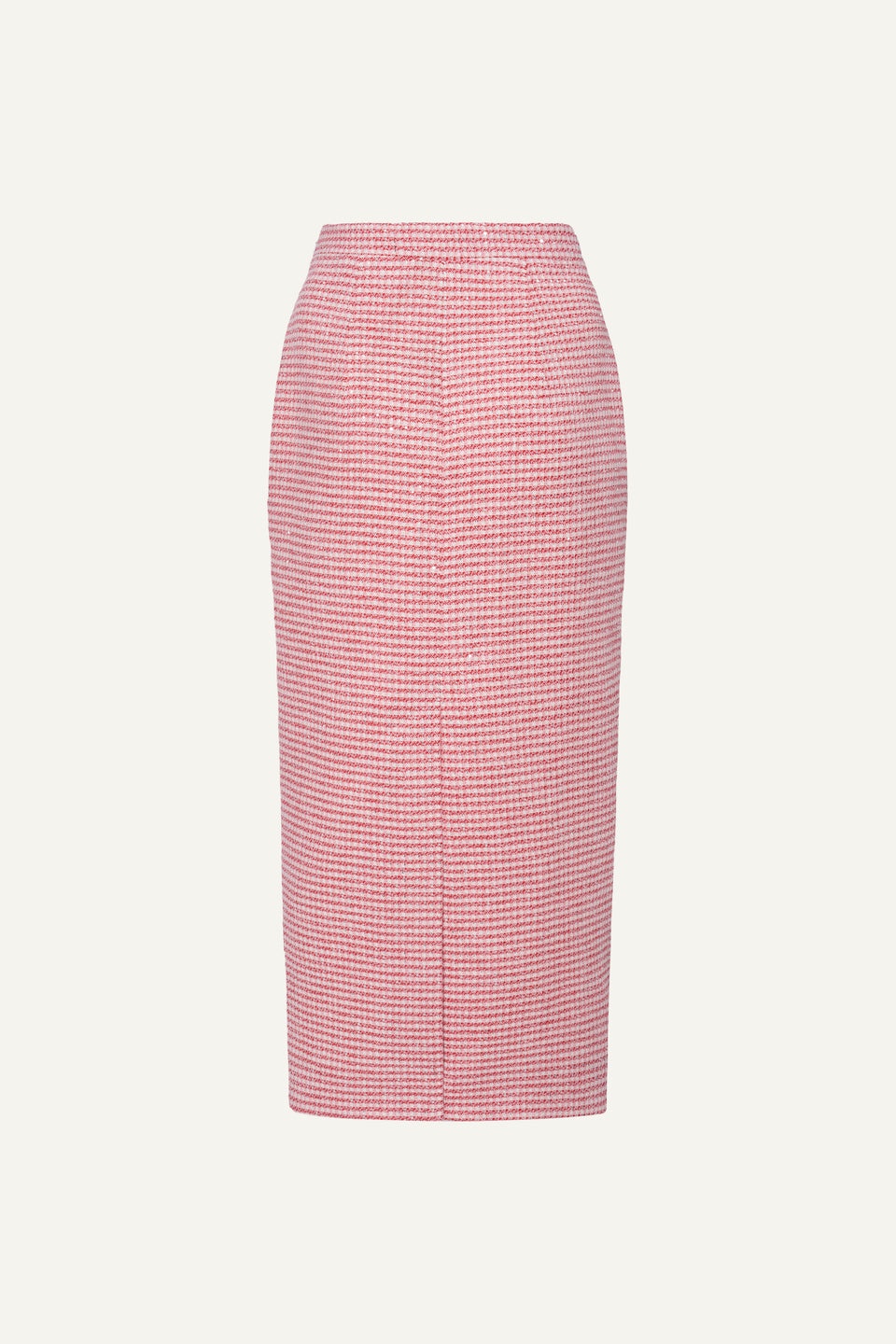 VICHY SEQUIN TWEED MIDI SKIRT - 2
