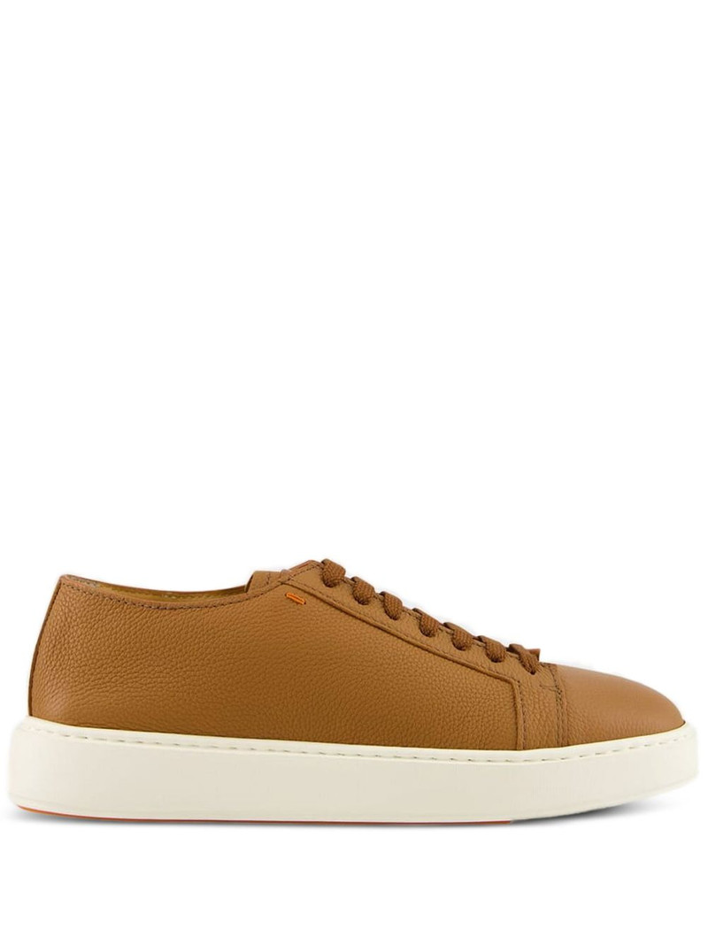 leather lace-up sneakers 1