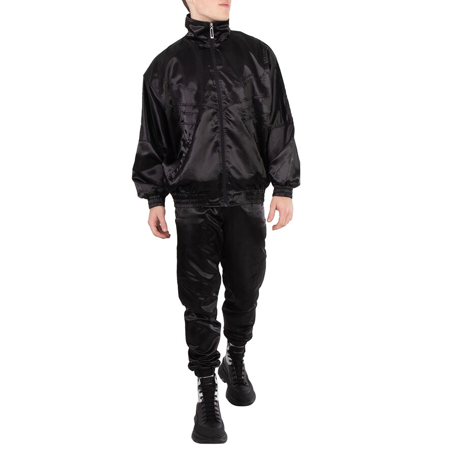 Etudes Black Tour Satin-Finish Trousers - 3