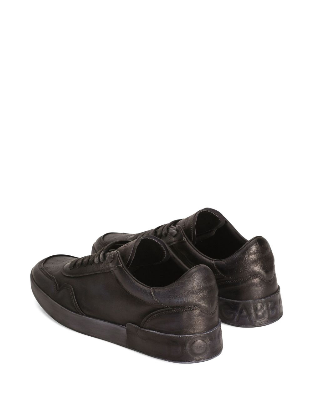 Portofino leather lace-up sneakers - 4
