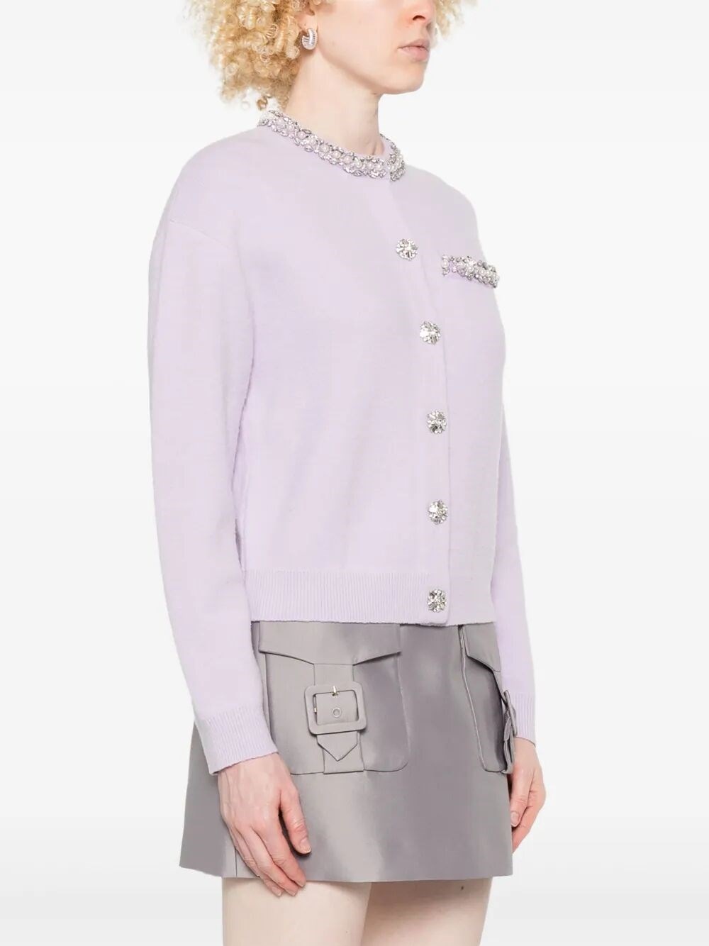 Crystal Trim Cardigan - 3